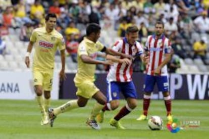 Partido amistoso entre el Atl&eacute;tico de Madrid y el Am&eacute;rica de M&eacute;xico.