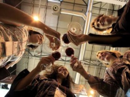 Brindis en el Salón del vino de IFEMA