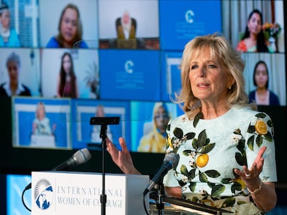 Jill Biden, en un acto el pasado 8 de marzo.