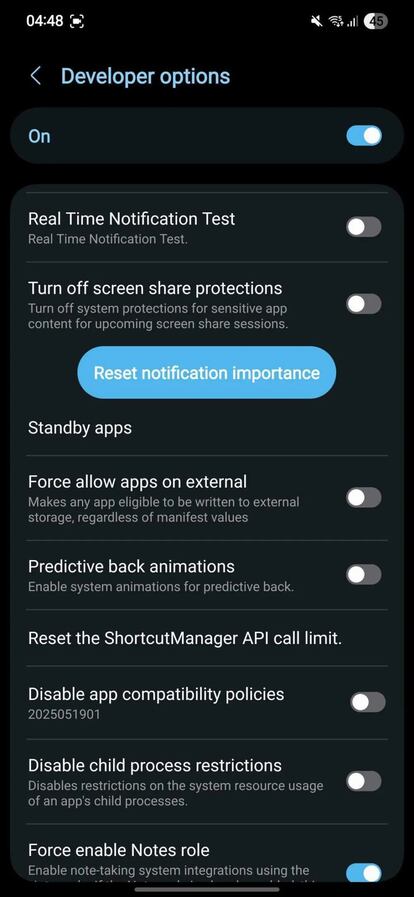 Gesto predictivo de retroceso en One UI 8
