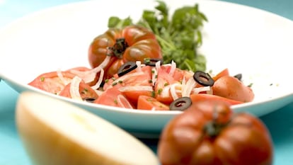 A tomato salad, like this one, has caused quite a stir for British blogger Gabbie Jarvis.