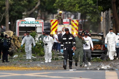 Disidentes de las extintas FARC lanzaron cilindros bomba a la base aérea Marco Fidel Suárez de Cali, la tarde de este jueves.