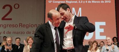 Rubalcaba con Gómez en la apertura del Congreso.