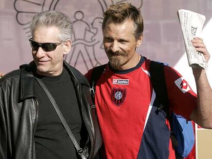 David Cronenberg (a la izquierda) y Viggo Mortensen, en San Sebastián.