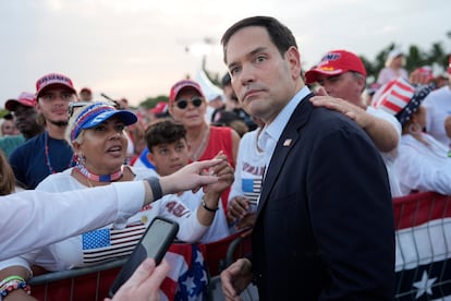 Marco Rubio en un mitin de campa?a en Doral, Florida, el 9 de julio de 2024.