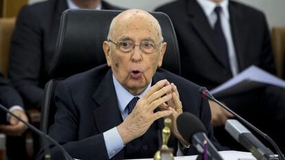 El presidente de Italia, Giorgio Napolitano.