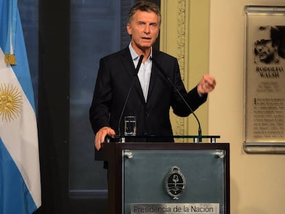 Mauricio Macri, em Buenos Aires, na última terça-feira.