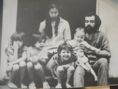 Tenório y Carmen con sus hijos (Elisa, Francisco, Margarida y João Paulo). Leonardo aún no había nacido.
