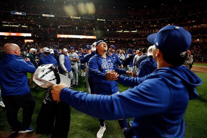 Julio Urías #7 of the Los Angeles Dodgers