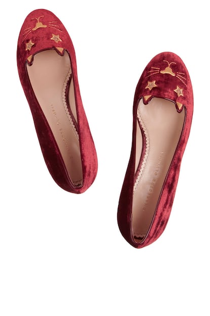 Bailarinas de Charlotte Olympia (525 euros).