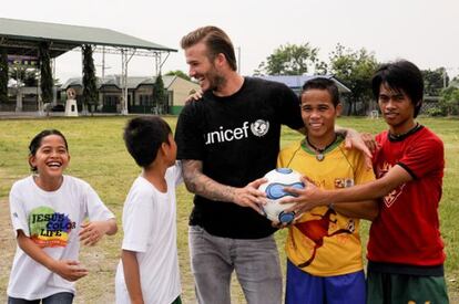 David Beckham en Manila.