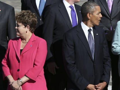 Dilma Rousseff e Barack Obama.