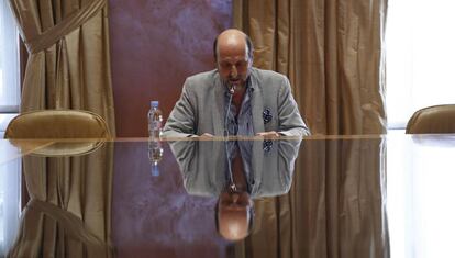 José Miguel Fernández Sastrón, durante el encuentro con la prensa.