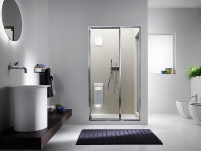 Las saunas de la línea Hammam se pueden integrar incluso en el espacio destinado a la ducha, de Effegibi.