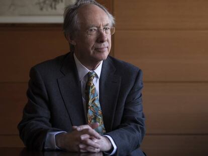 El escritor Ian McEwan en la Universidad Carlos III en Getafe, Madrid  