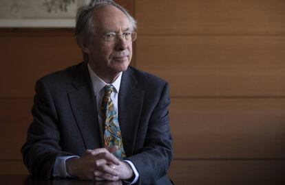 El escritor Ian McEwan en la Universidad Carlos III en Getafe, Madrid  