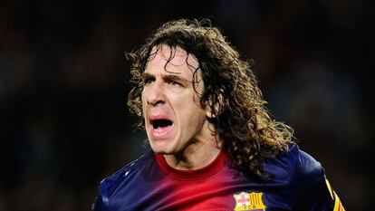 Puyol, en el partido ante el Deportivo.