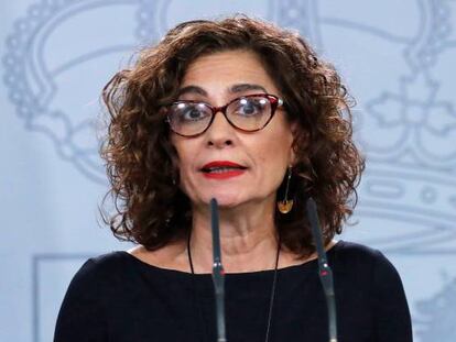 La portavoz del Ejecutivo y ministra de Hacienda, María Jesús Montero.