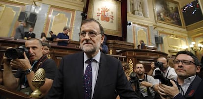 El líder del PP, Mariano Rajoy, aquest divendres.