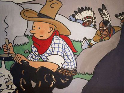 Portada del libro 'Tintin en América', de 1932.
