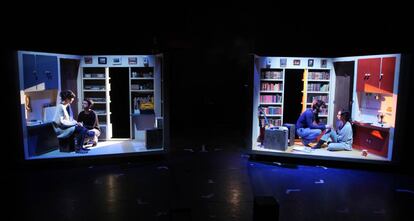 Obra de teatro "Animales nocturos" de Juan Mayorga, en el Teatro Fernán Gómez, en mayo de 2016