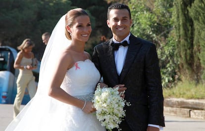 Carolina Martín y Pedro Rodríguez, el día de su boda en junio de 2015.