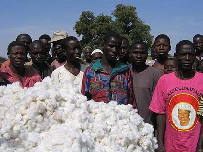 Miembros de una cooperativa de algodón en Burkina Faso.