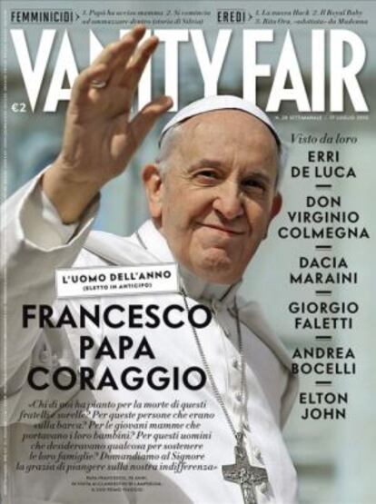 El papa Francisco, portada de 'Vanity Fair' en julio de 2013.