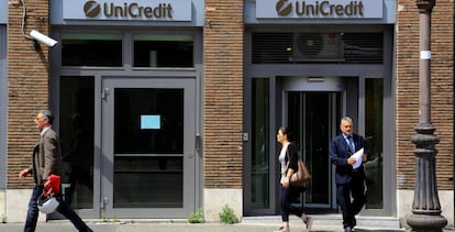 Oficina de Unicredit en el centro de Roma.