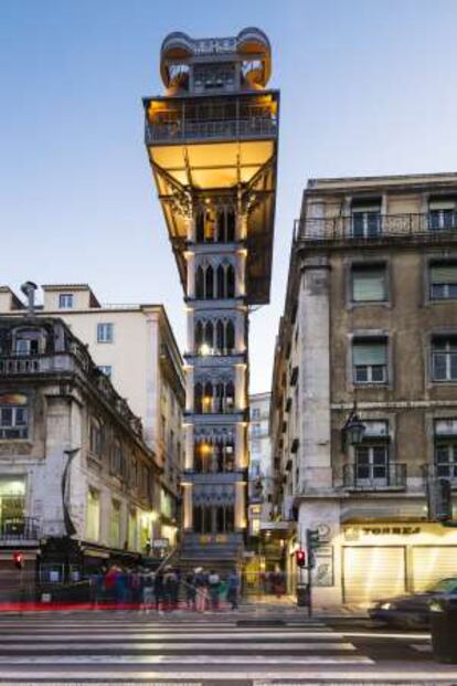 Elevador de Santa Justa, en la Baixa lisboeta.