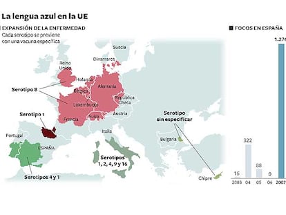 La lengua azul en la UE