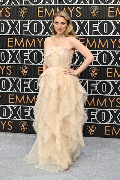 Annaleigh Ashford eligió este vestido de Carolina Herrera. 