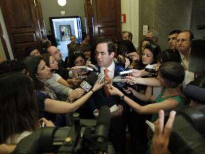 José Bono en los pasillos del Congreso en una foto de archivo.