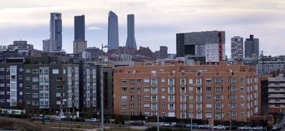 Edificio de viviendas en el barrio de Sanchinarro, en Madrid.