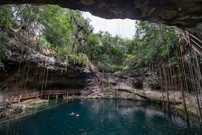 El cenote Xcanché, cerca de la ciudad mexicana de Valladolid.