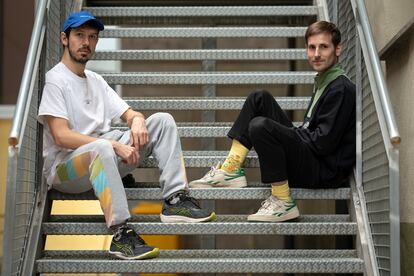 Manuel Borràs, junto a su compañero Nao Albet, a la derecha de la fotografía.
