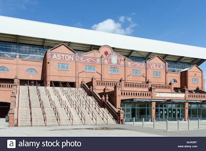 El estadio Villa Park en la actualidad, casa del equipo Aston Villa Club, Birmingham.