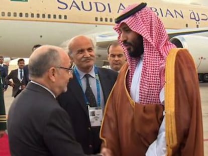 El príncipe heredero de Arabia Saudí es el primero en llegar a Argentina para la cumbre del G20