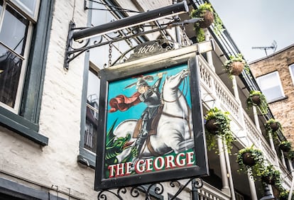 The George Inn, en Borough Market en Londres (Reino Unido).