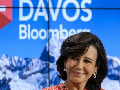 Ana Bot&iacute;n, en el foro de Davos 2019. 