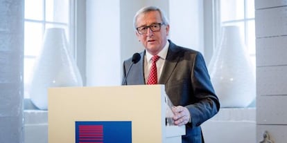 Jean-Claude Juncker speaking on Thursday in Amsterdam.