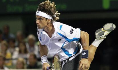 David Ferrer, durante el partido