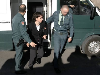 Noelia de Mingo, a la llegada a la Audiencia Provincial en 2003.