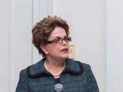 Dilma fala na Brazil Conference.