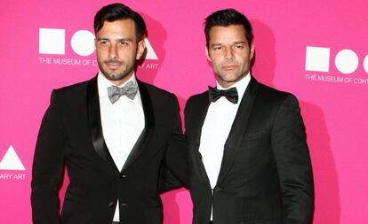 Ricky Martin, con Jwan Yosef.