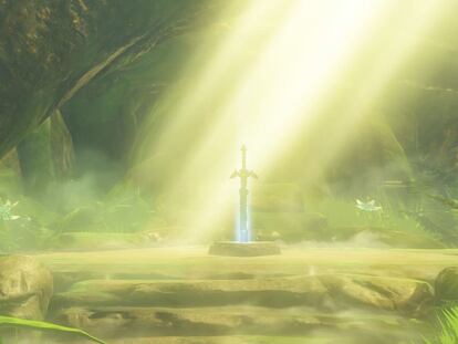 Imagen de la Espada Maestra en el juego 'The Legend of Zelda: Breath of the Wild'.