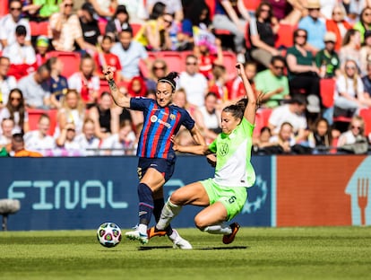 Lucía Bronze en una jugada del partido.