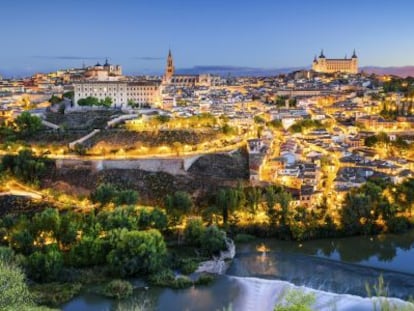 Vista de Toledo al atardecer.