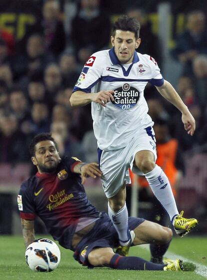 Dani Alves con Pizzi