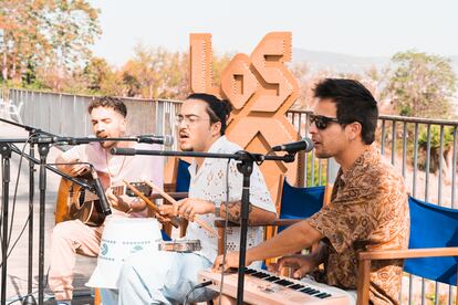 El grupo Stay Homas durante la clausura de la V 'Eco Talk' organizada por los 40